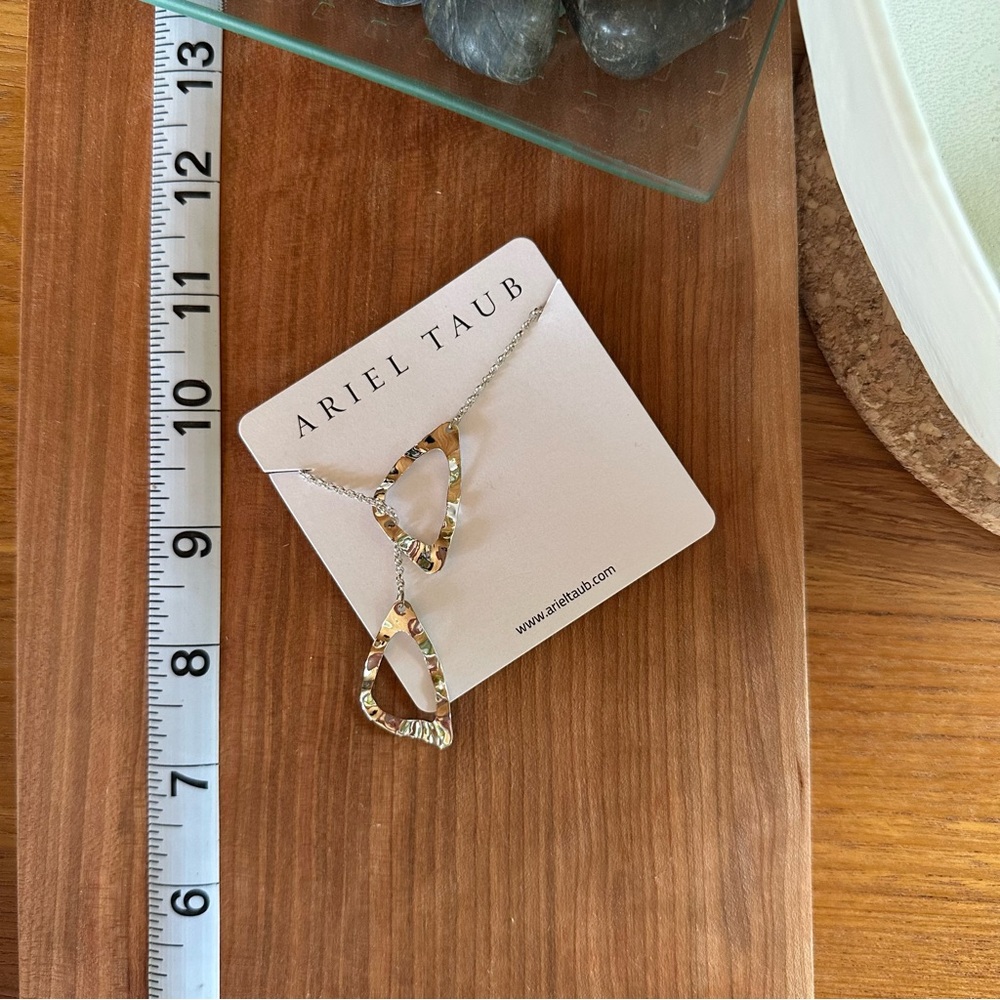 AT Ariel Jennifer Taub - Delicate Triangle Geometric Lariat Necklace